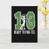 Carte 13e anniversaire Gift Joueur de golf 13 ans garçon (Fleur jaune)