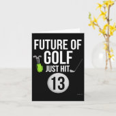 Carte 13e Anniversaire Golf T Chemise 13 Anniversaire Gi (Fleur jaune)