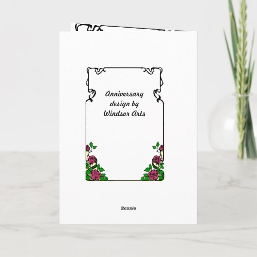 carte 13e anniversaire - nénuphars (Dos)