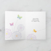 Carte 13e anniversaire papillons à la main (Intérieur)