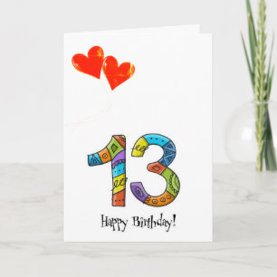 Carte **13e** ANNIVERSAIRE SPÉCIAL *NOUVEAU ADOLESCENT*