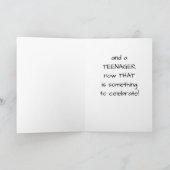 Carte **13e** ANNIVERSAIRE SPÉCIAL *NOUVEAU ADOLESCENT* (Intérieur)