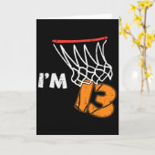 Carte 13th Birthday Sketll Im 13 Thirteen Year Old Bday  (Fleur jaune)