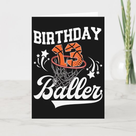 Carte 13th Sketll Birthday Thirteen Year Old Sketll Play (Devant)