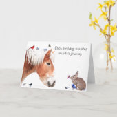 Carte #14 Anniversaire : Une étape dans le voyage de la (Fleur jaune)