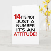 Carte 14 c'est plus qu'un simple numéro c'est une attitu (Fleur jaune)