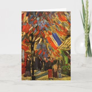 Carte 14 juillet Célébration à Paris Van Gogh Art
