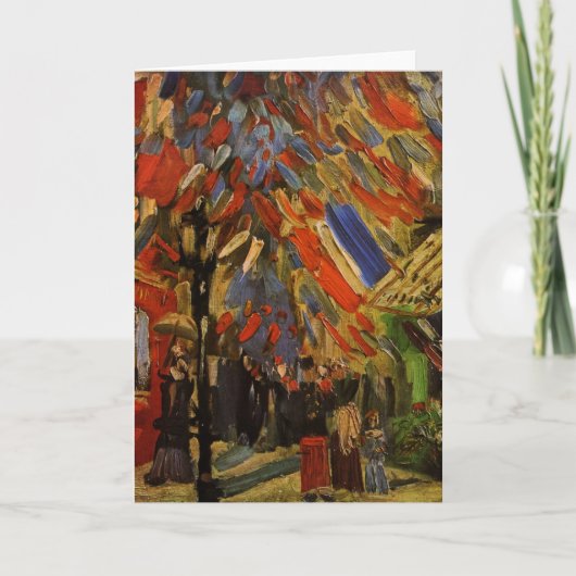Carte 14 juillet Fête à Paris par Vincent van Gogh (Devant)