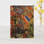 Carte 14 juillet Fête à Paris par Vincent van Gogh (Fleur jaune)