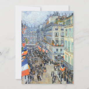 Carte 14 juillet, rue Daunou par Childe Hassam