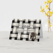 Carte 14e anniversaire de mariage (Fleur jaune)