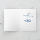 Carte 14e Anniversaire de tous les sports, Balls, Rouge (Intérieur)