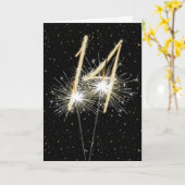 Carte 14e anniversaire du mariage (Fleur jaune)