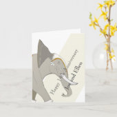 Carte 14e anniversaire du Mariage, anniversaire de l'ivo (Fleur jaune)