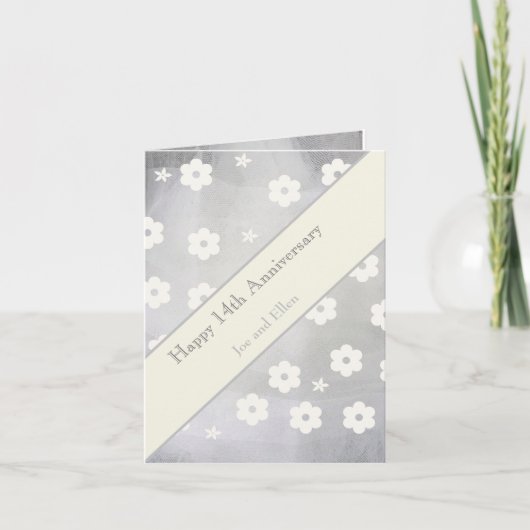 Carte 14e anniversaire du Mariage, anniversaire de l'ivo (Devant)