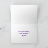 Carte 14e anniversaire : Feu d'artifice festif amusant e (Intérieur)