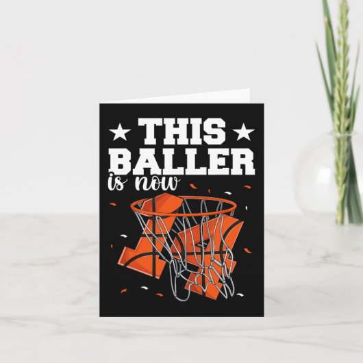 Carte 14e anniversaire garçons de basket-ball (Devant)