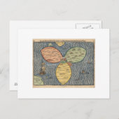 Carte 1581 de feuille de trèfle d'étamine (Devant / Derrière)