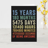 Carte 15 Ans d'être Génial C'est Ton Anniversaire (Fleur jaune)