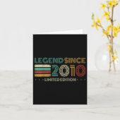 Carte 15 Ans Légende depuis 2010 15e anniversaire (Fleur jaune)