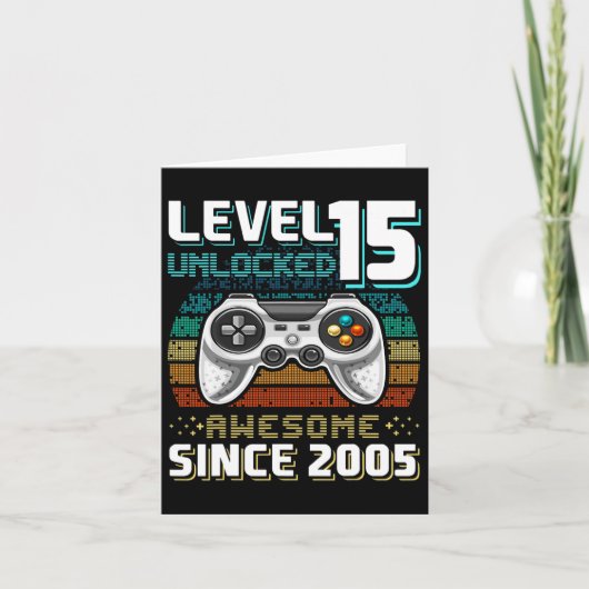 Carte 15 Déverrouillé Awesome 2005 jeu vidéo 15e anniver (Devant)