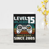 Carte 15 Déverrouillé Awesome 2005 jeu vidéo 15e anniver (Fleur jaune)