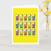 Carte 15 tireurs d'alcool (Fleur jaune)