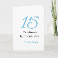 15e anniversaire de quinceanera bleu noir lettre n