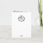 Carte 15e anniversaire du Mariage, Cristal (Dos)