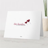 Carte 15e anniversaire du Mariage montgolfière rouge gra (Dos)