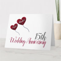15e anniversaire du Mariage montgolfière rouge gra