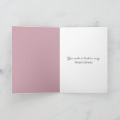 Carte 15e Anniversaire Iris Fleur Avec Etching Or (Intérieur)
