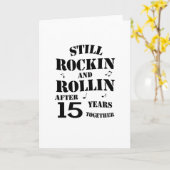 Carte 15e Anniversary - 15 Years Anniversary (Fleur jaune)