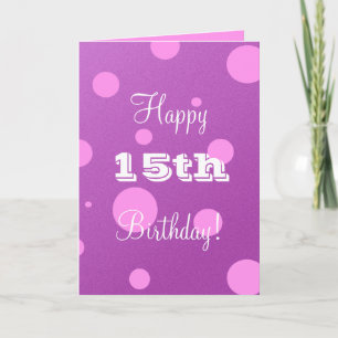 Carte 15e Birthday Card for Girl