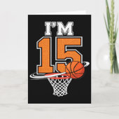 Carte 15th Birthday Boys Sketll Player Sport 15 Years Ol (Devant)