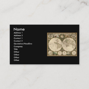 Carte 1660 du monde d'antiquité par Frederick de