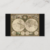 Carte 1660 du monde d'antiquité par Frederick de (Dos)