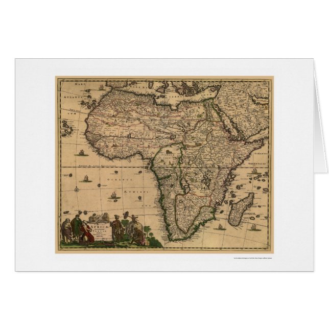 Carte 1688 de l'Afrique (Devant horizontal)