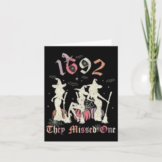 Carte 1692 Ils en ont raté un Salem Vous avez raté un Ha (Devant)