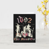 Carte 1692 Ils Ont Manqué Un Salem Vous Avez Manqué Un H (Fleur jaune)