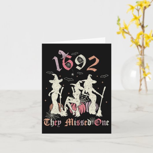 Carte 1692 Ils Ont Manqué Un Salem Vous Avez Manqué Un H (Fleur jaune)