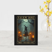 Carte 1692 Ils Ont Manqué Une Sorcière D'Halloween (Fleur jaune)