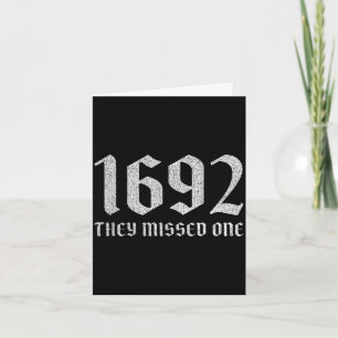 Carte 1692 manqué une sorcière d'Halloween drôle humour 