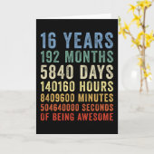 Carte 16 Ans De Superbe Anniversaire (Fleur jaune)