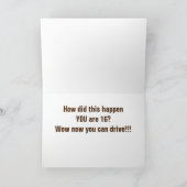 CARTE "16" COMMENT "CELA" EST-IL ARRIVÉ JEUX ANNIVERSAIR (Intérieur)