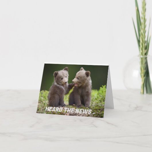Carte *16e* ANNIVERSAIRE DE GOSSIPING BEARS (Devant)