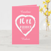 Carte 16e anniversaire de mariage traditionnel péridot (Fleur jaune)