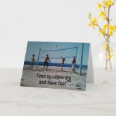 Carte "16e ANNIVERSAIRE" EST L'HEURE DE SE AMUSER/CÉLÉBR (Fleur jaune)