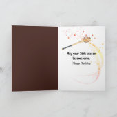 Carte 16e anniversaire Flaming Baseball (Intérieur)