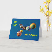 Carte *16e* ANNIVERSAIRE - HAUT ET LOIN ! (Fleur jaune)